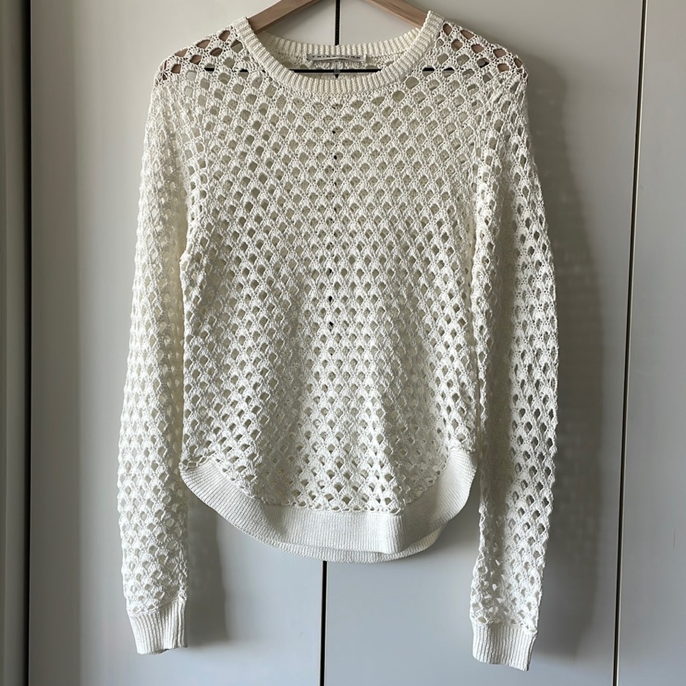 Trina Turk Crochet Sweater Women’s Medium